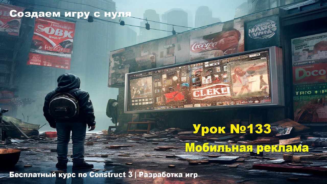 Мобильная реклама (Mobile Advert) | Урок №133 | Курс по Construct 3 | Разработка игр