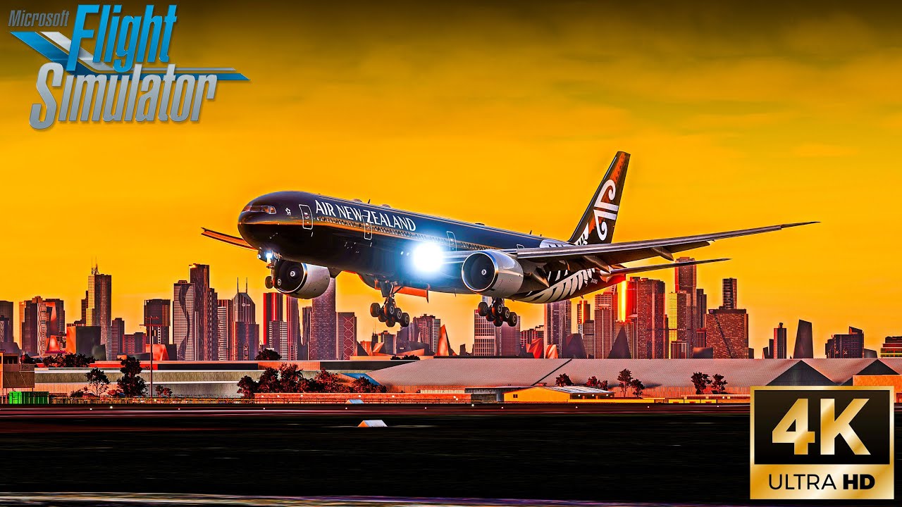Beautiful Sunrise Landing at Melbourne Tullamarine Airport | Microsoft Flight Simulator 2023 (4K)