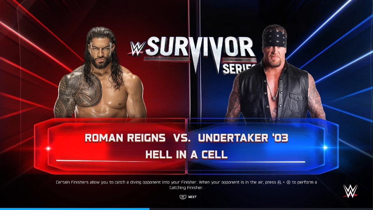 WWE 2K25 Hell In A Cell Match Roman Reigns vs The Undertaker