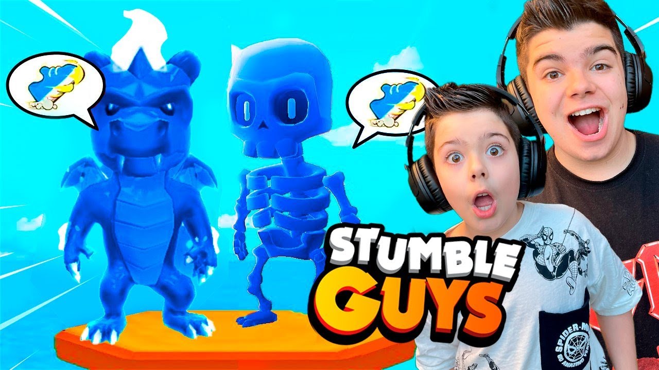 WE CAN ONLY WEAR BLUE STUFF IN STUMBLE GUYS!!!