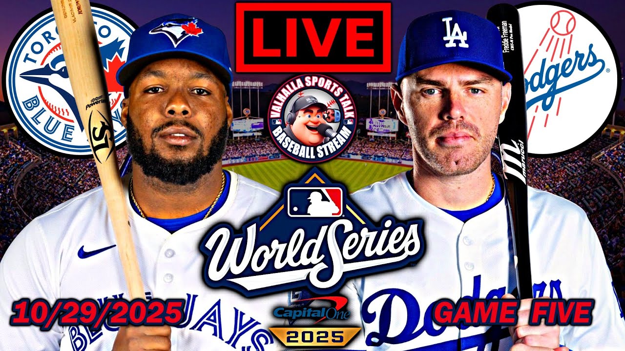 Los Angeles Dodgers vs Toronto Blue Jays ⚾ World Series Game 5🟢 MLB Play By Play LIVE STREAM in 3D.