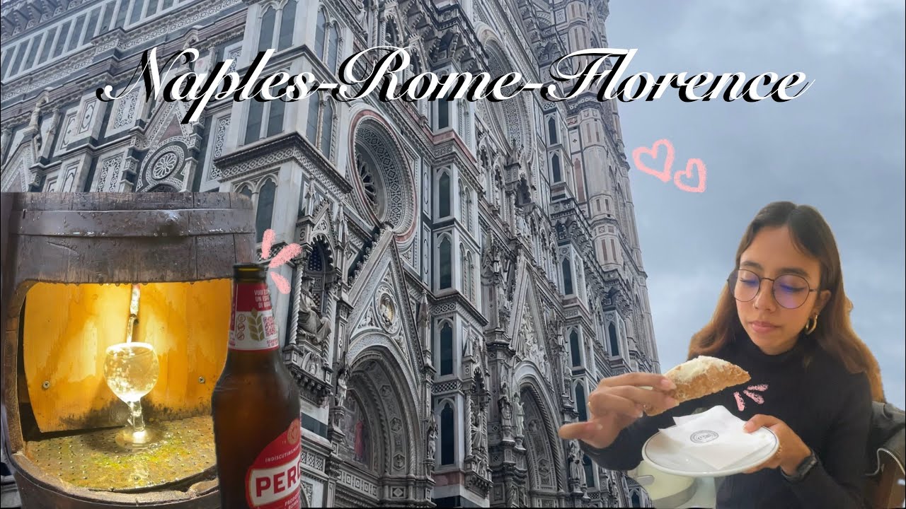 visiting 3 cities in a day!! Naples, Rome, Florence Vlog