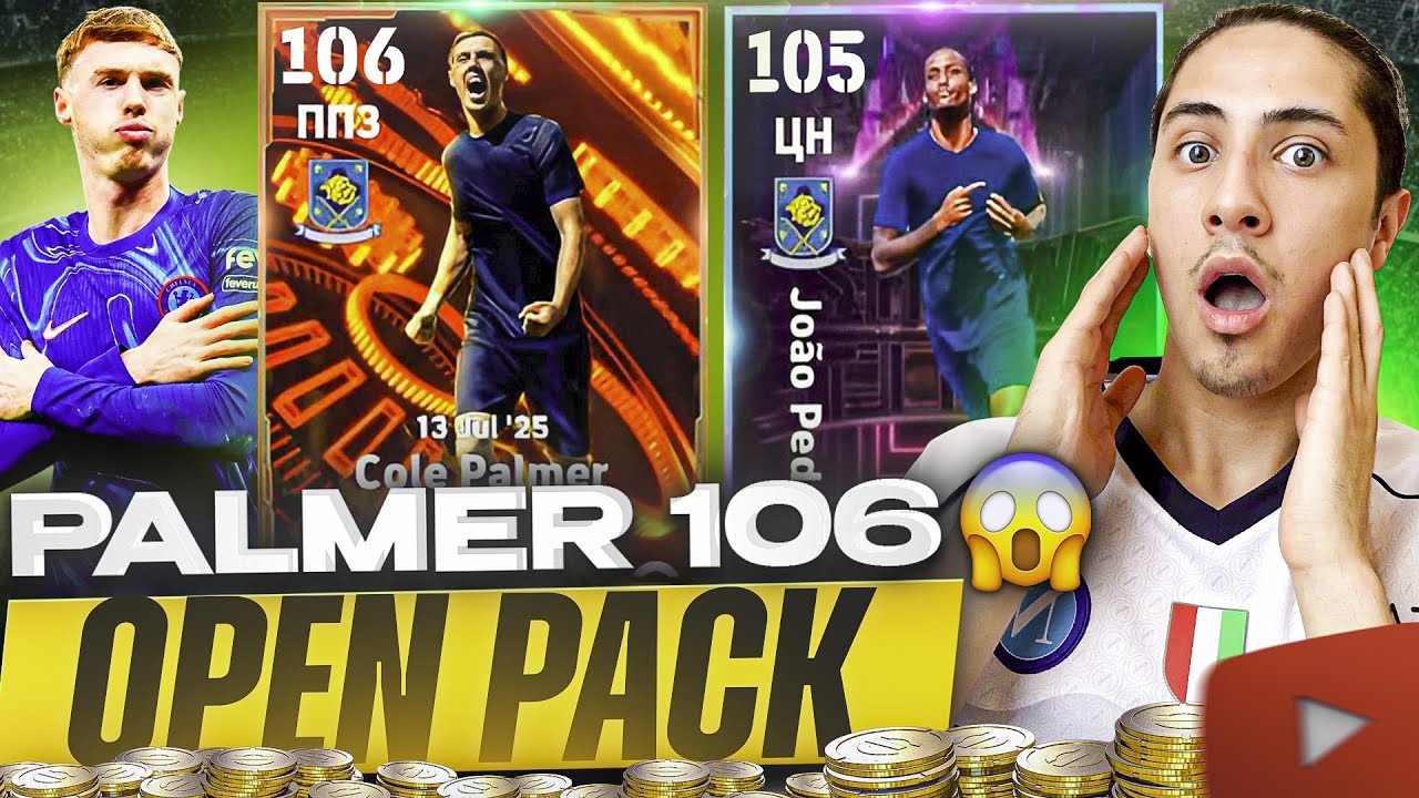 😱106 COLD* PALMER OPEN PACK & GAMEPLAY🔥 #efootballmobileuzbekistan