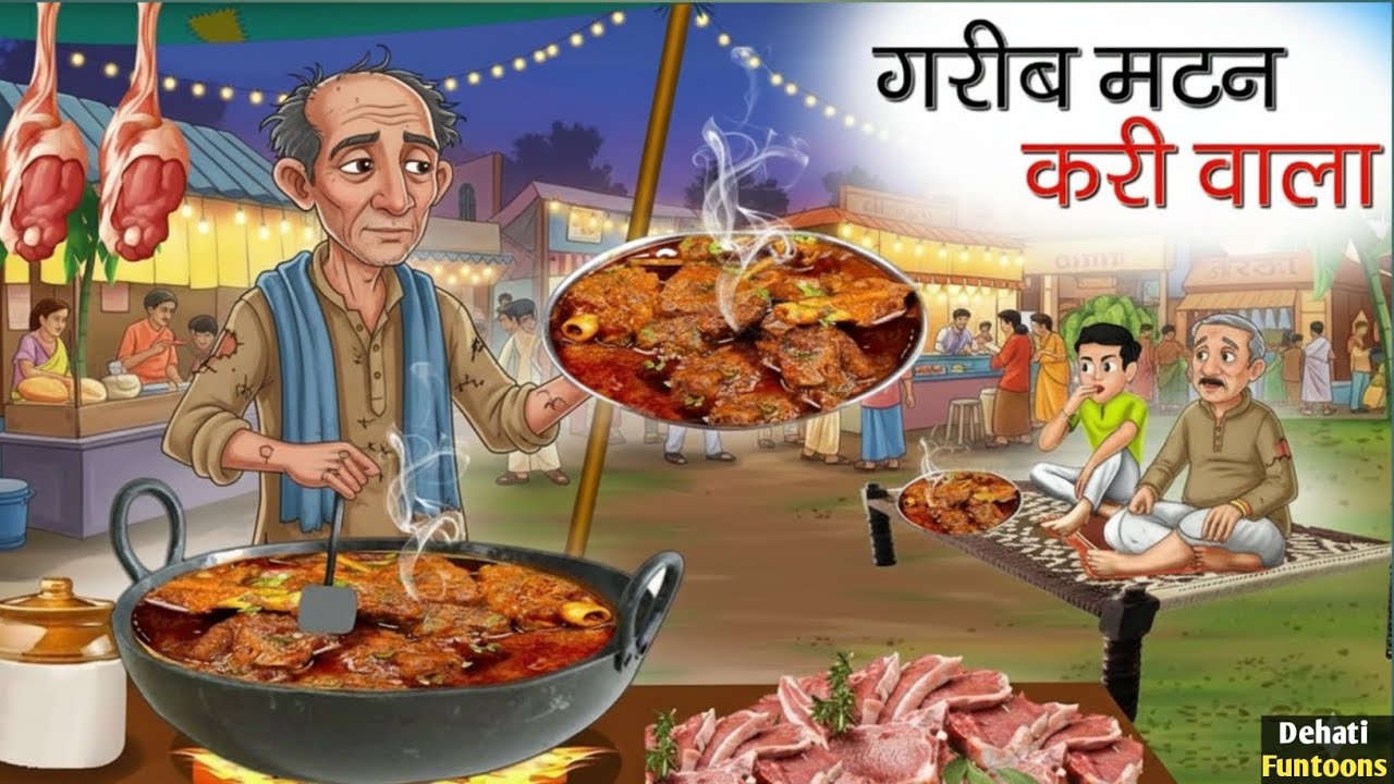  Garib Mutton Curry Wala | Moral Stories| Hindi Kahaniya | story in Hindi /Mutton curry 