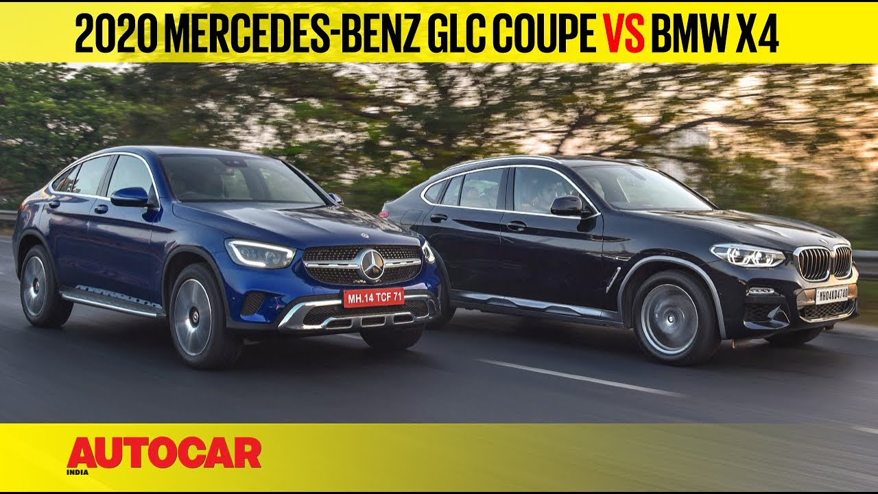 Mercedes-Benz GLC Coupé vs BMW X4 - Coupé Style, SUV Practicality | Comparison | Autocar India
