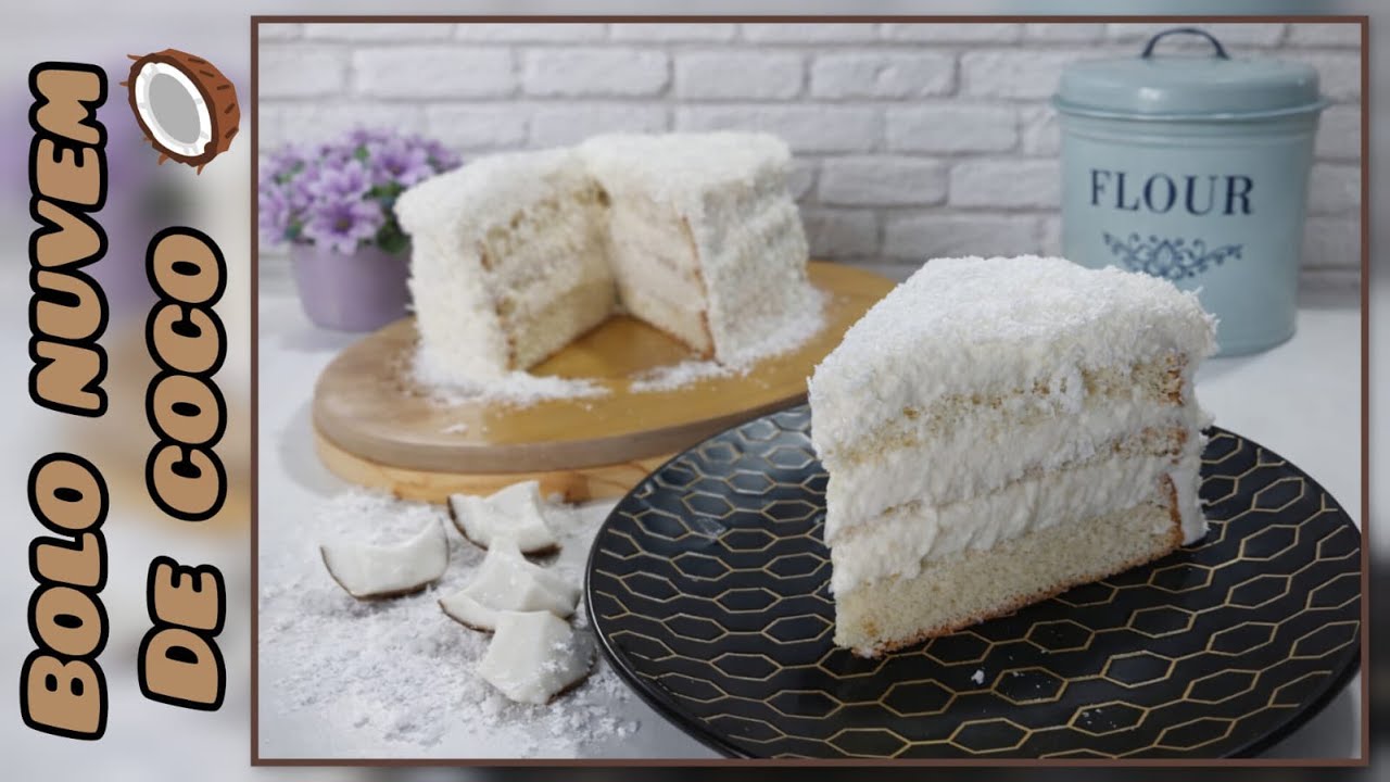 Bolo nuvem de coco ou delícia de coco #confeitaria #bolodecoco
