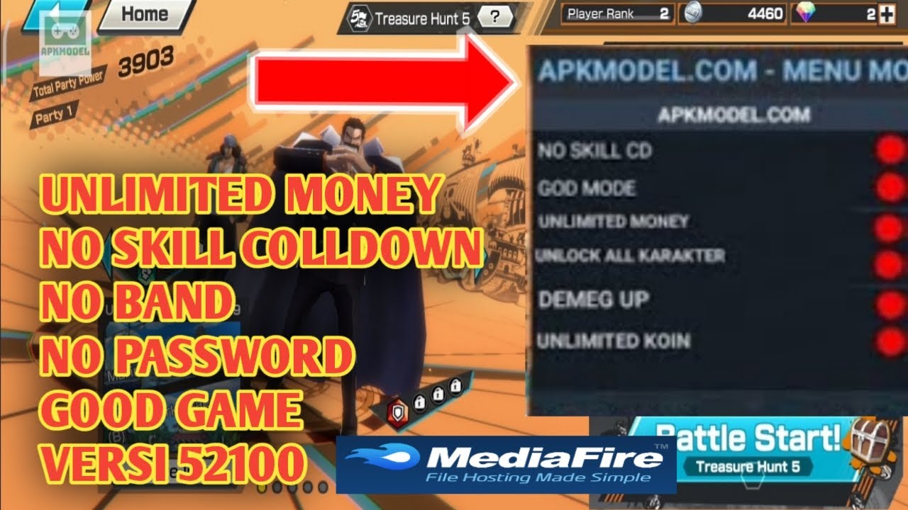 DOWNLOAD GAME ONE PIECE MOD APK TERBARU 2022 V. 52100 ALL SKIN&UNLIMITED MONEY!