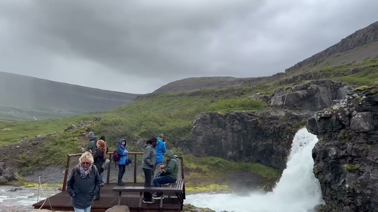 Dynjandi waterfall, about an hour south of Isafjordur, Iceland