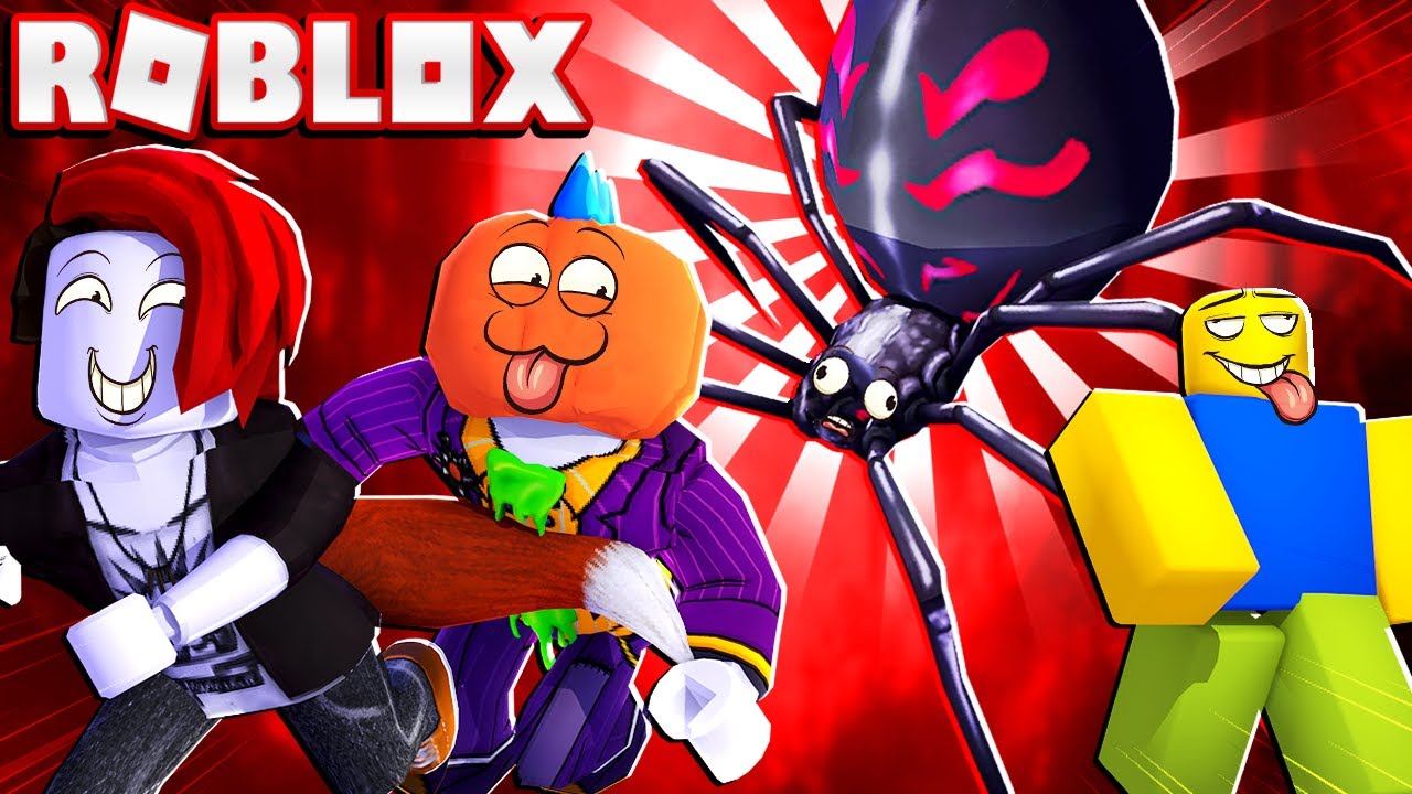 GIANT ROBLOX SPIDER DESTROY NOOBS With Odd Foxx