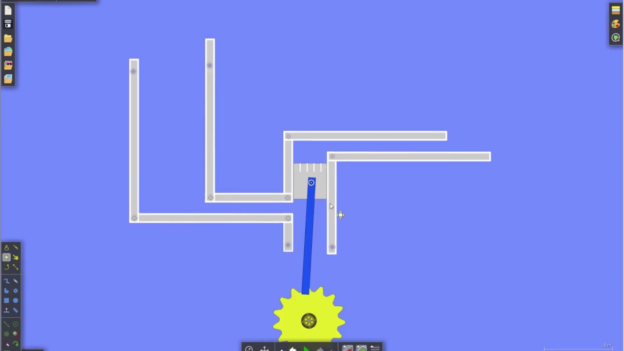 Fun with Algodoo - Making a simple (not so exact) water pump