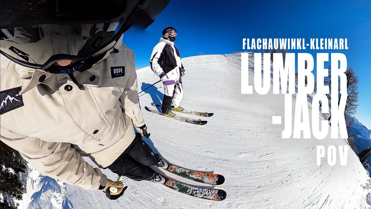Flachauwinkl-Kleinarl LUMBERJACK Top to Bottom! Austria SKI 4K POV