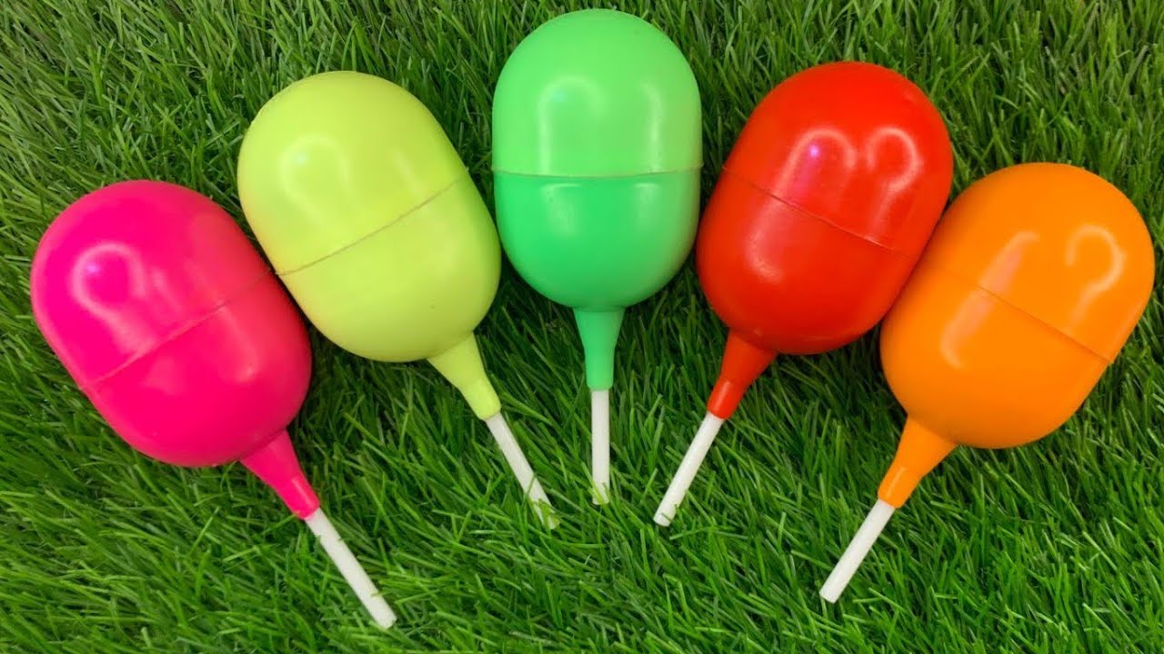 🌈 Satisfying Video | Kinder Surprise and Corby FunEgg ASMR Opening - YummyRainbow Candy LollipopsI