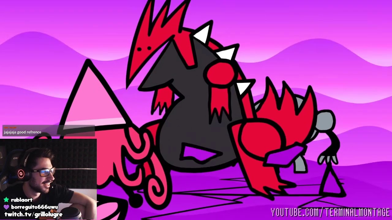 GRILLO reacciona a BATTLE ROYALE DE POKEMON LEGENDARIOS - Animación pokémon