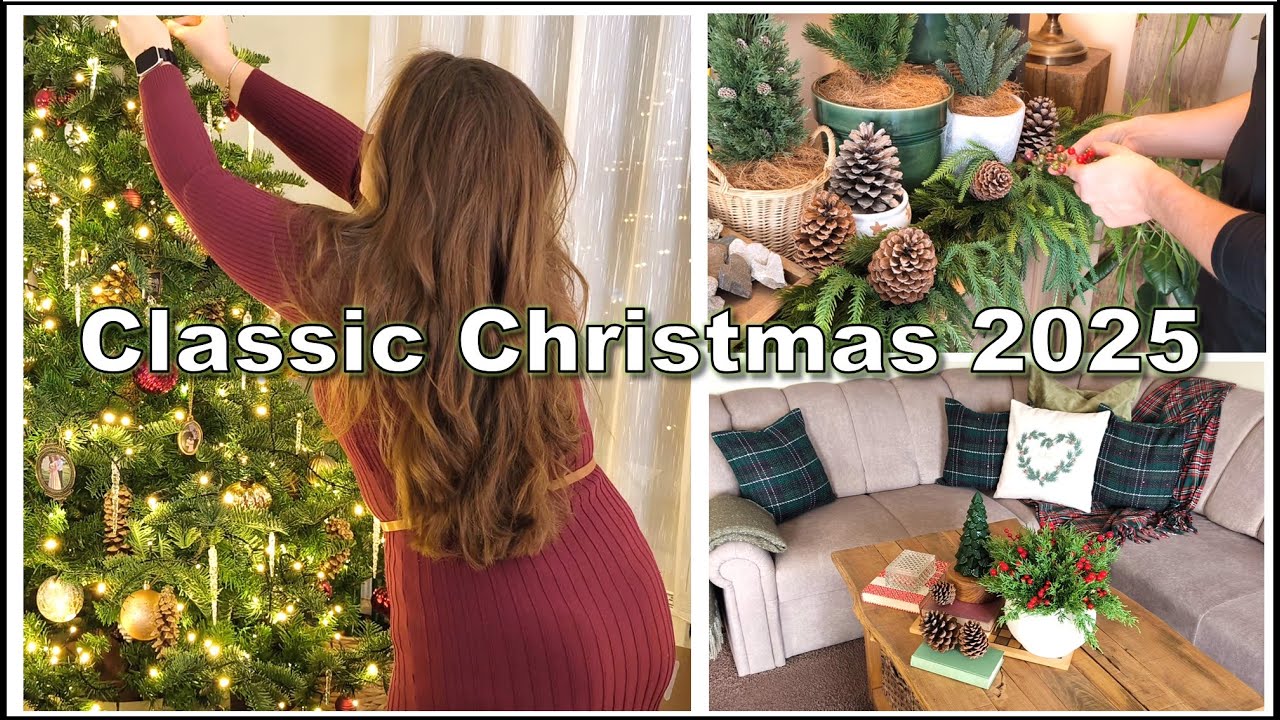 Classic Christmas Decorating 2025 | Cozy DIY Holiday Home Decor