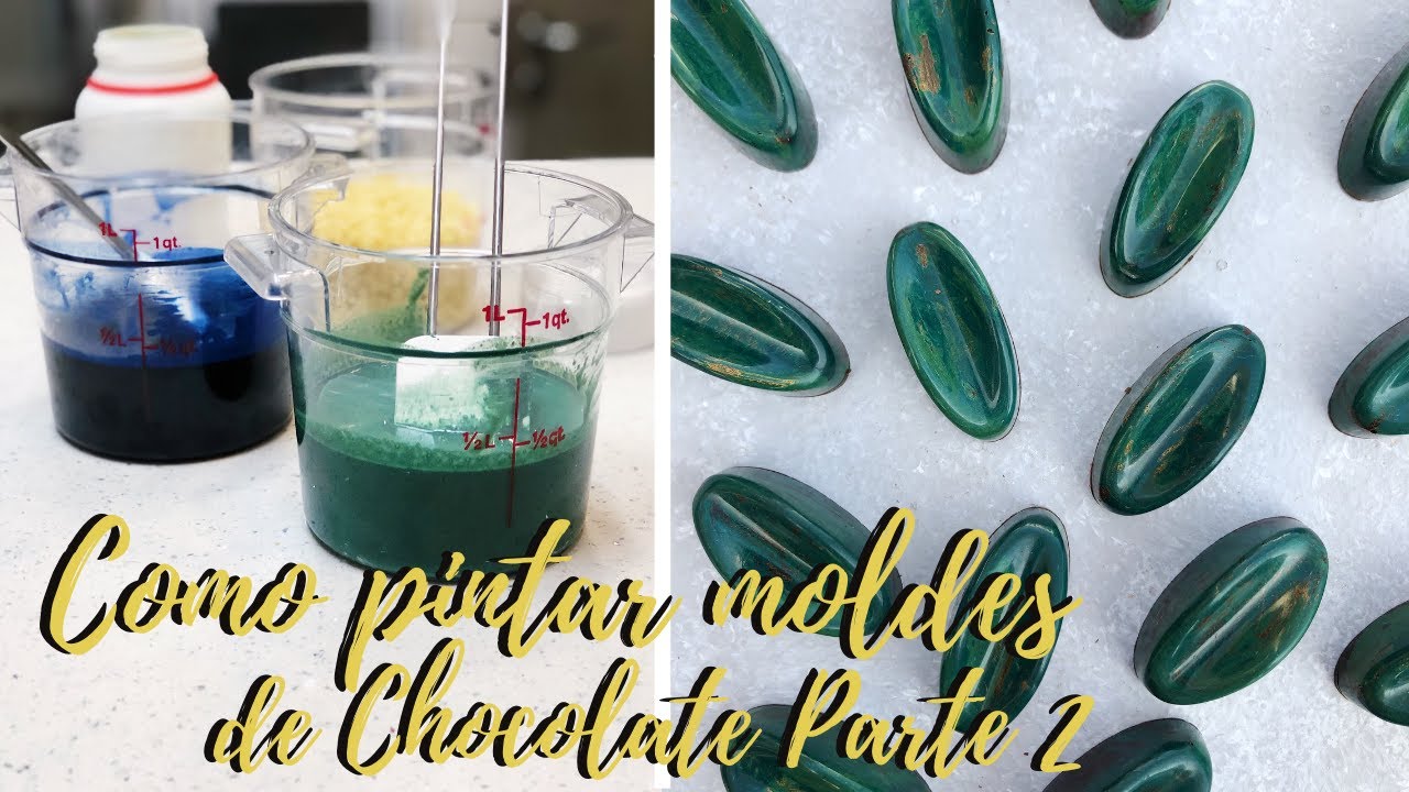 COMO PINTAR MOLDES DE CHOCOLATE PARTE 2 - ESENCIALES DE REPOSTERÍA