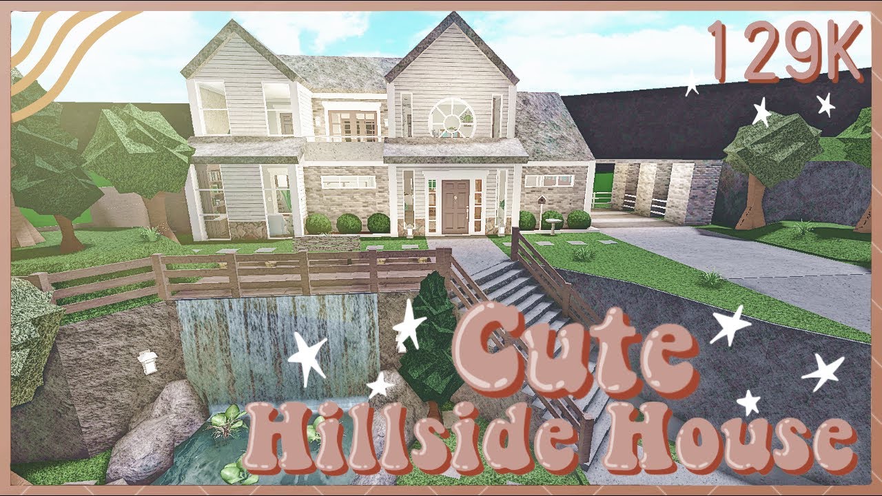 Bloxburg - Cute Hillside House Speed-build