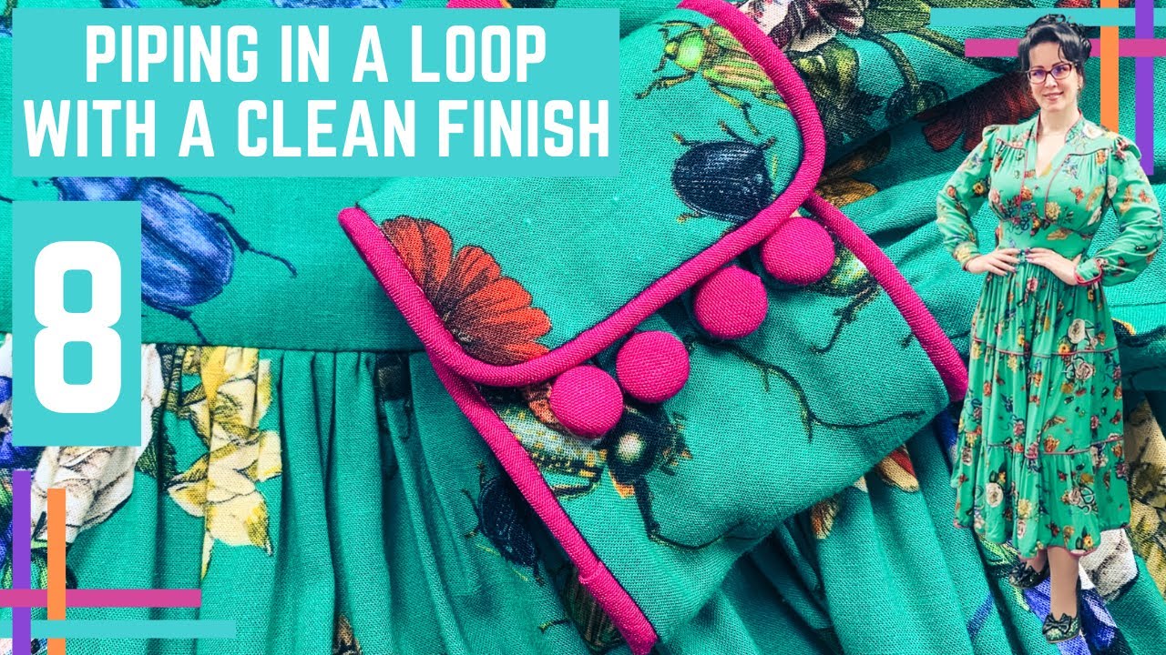 How To/How I :: Piping Around A Loop With A Clean Finish Made Easy. Piping Around A Cuff