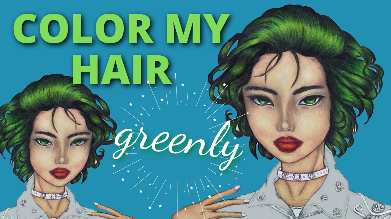 Prismacolor Adult Coloring Hair Tutorial | I Daydream by TakeuchiArt