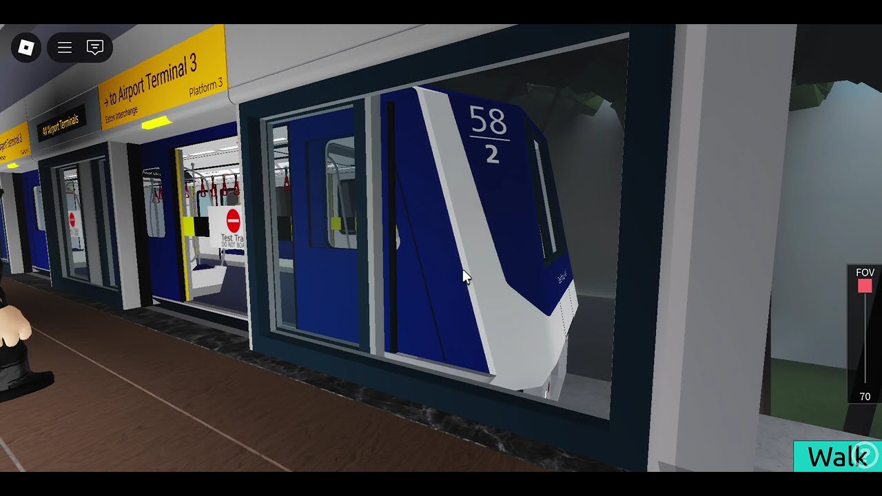 Westwood Airport Transit: Mitsubishi Crystal Mover C810D Mainline Testing In Roblox
