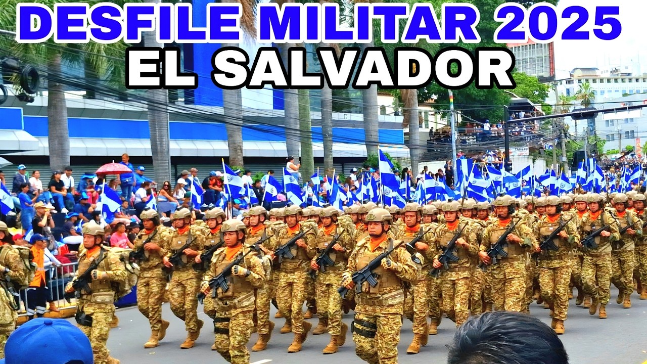 ASI SE VIVIO DESFILE MILITAR 2025 EL SALVADOR. #desfilemilitar