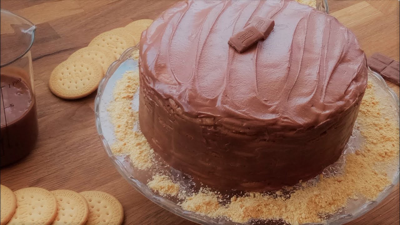 Tarta de Galletas y Chocolate Nestlé. ¡Irresistible!