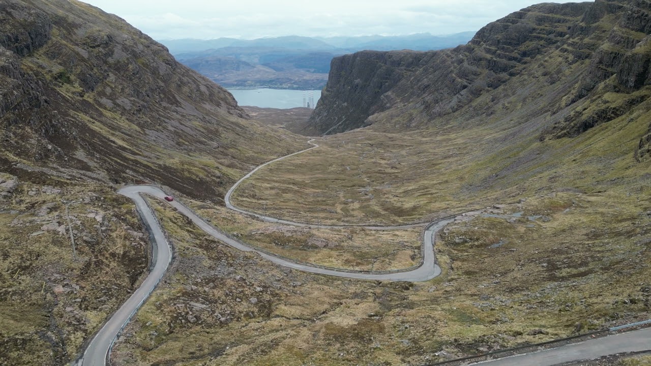 APPLECROSS PASS, SCOTLAND - APRIL 2023 - DRONE WITH A VIEW - {4K} DRONE FOOTAGE