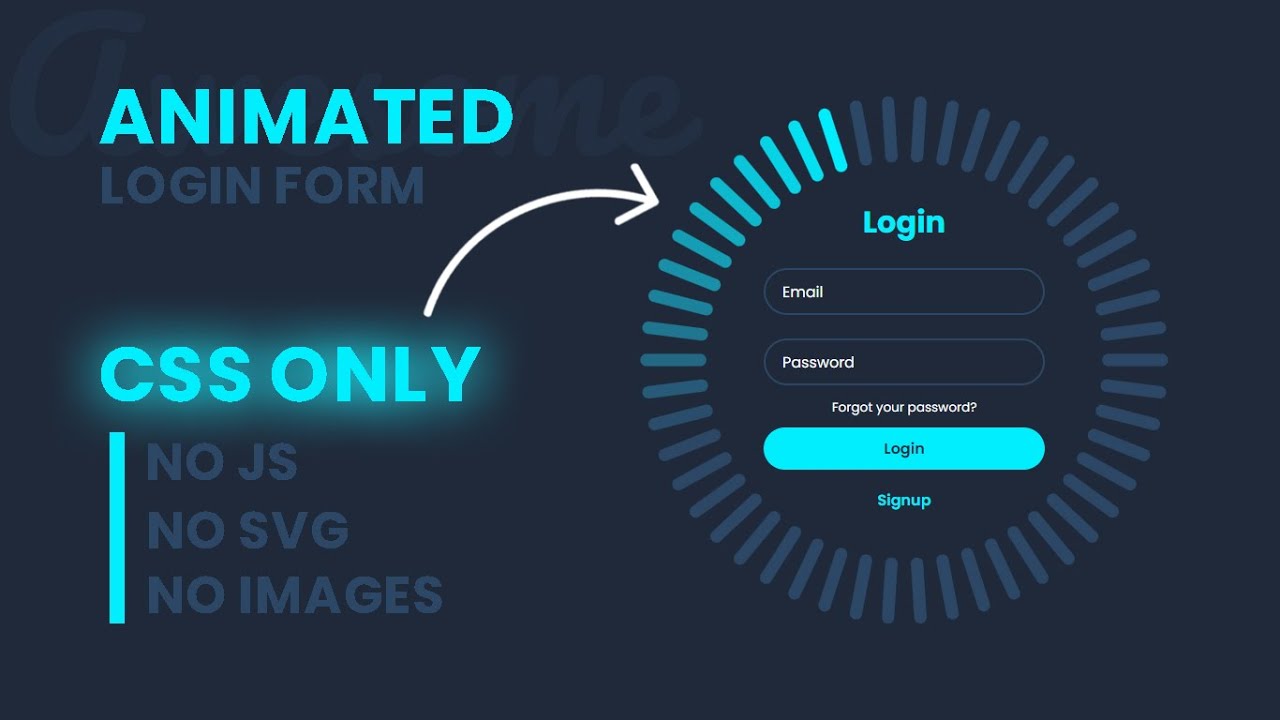 I Built a STUNNING Animated Login Form with Just HTML & CSS
