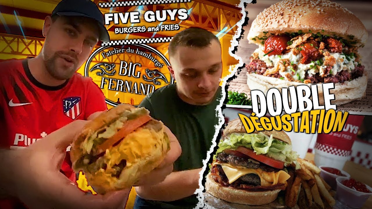Il go&ucirc;te pour la premi&egrave;re fois Big Fernand et Five Guys et donne son pr&eacute;f&eacute;r&eacute; !
