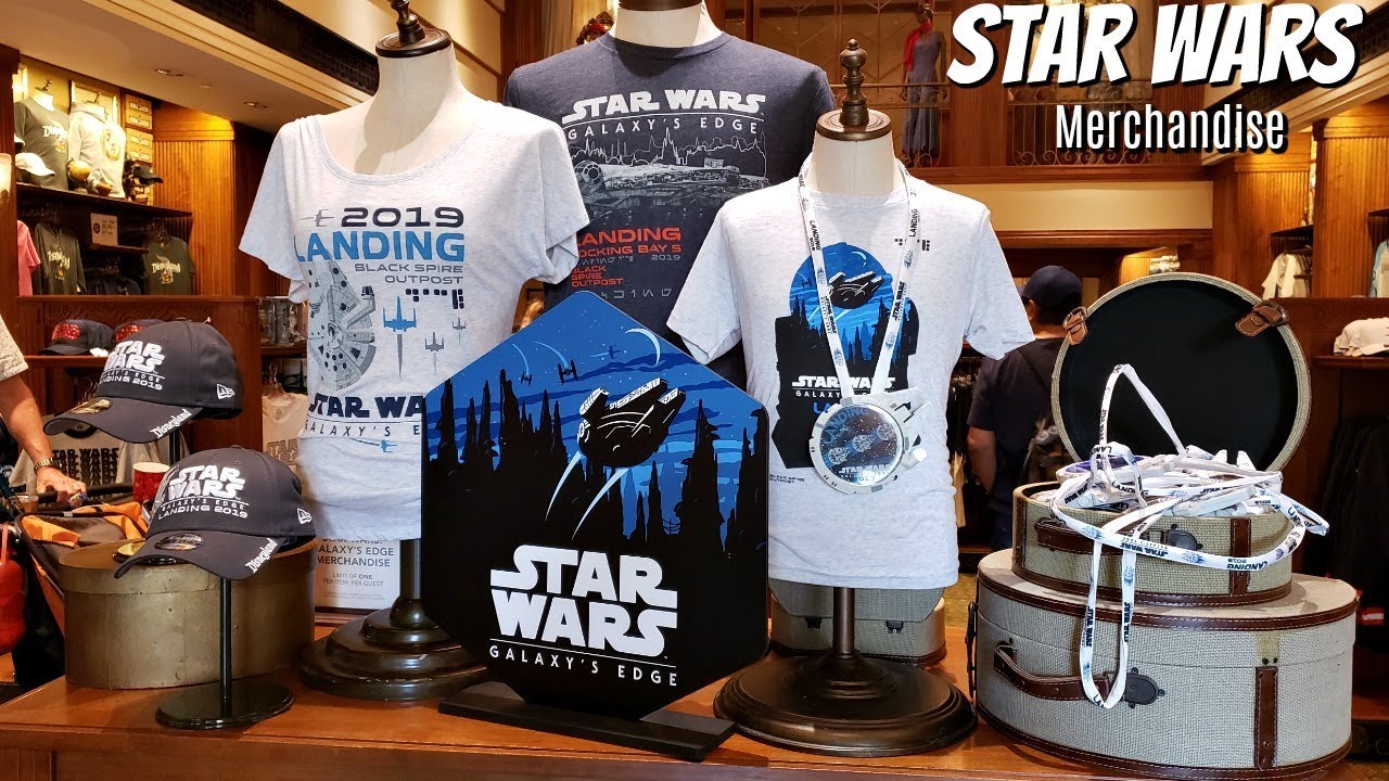 Shopping Star Wars Merchandise at The Star Trader Shop in Tomorrow Land at Disneyland California