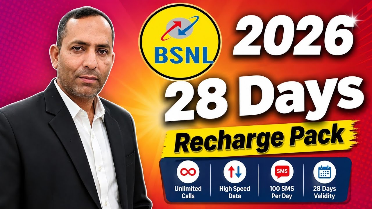 BSNL ₹28 Recharge Plan 2026 | 28-Day Validity Recharge Pack | Full Details