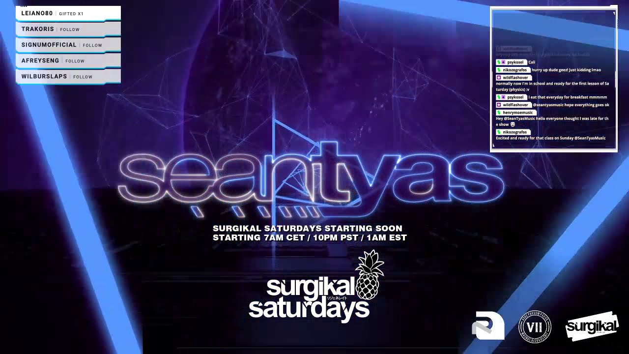 Surgikal Saturdays with Sean Tyas - #liveasitgets 12.12.2020