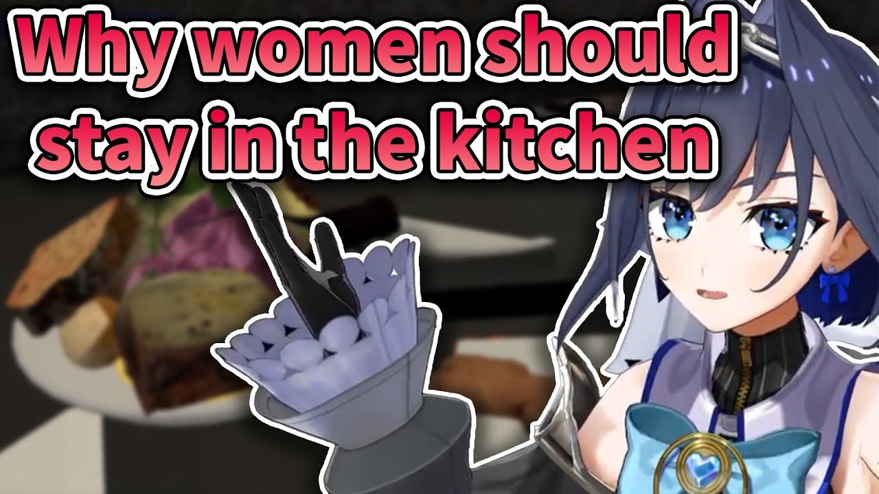 Misogynistic Kronii Unhingedly Cooking While Proving Why Women Should Stay in the Kitchen