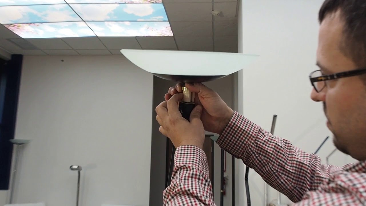Torchiere Lamp Top Install (including bulb/ballast combo)