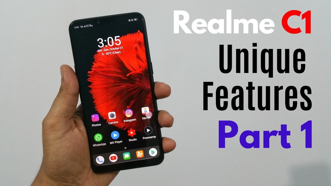 Realme C1 Unique Features | Must Watch | Part 1 | Hindi