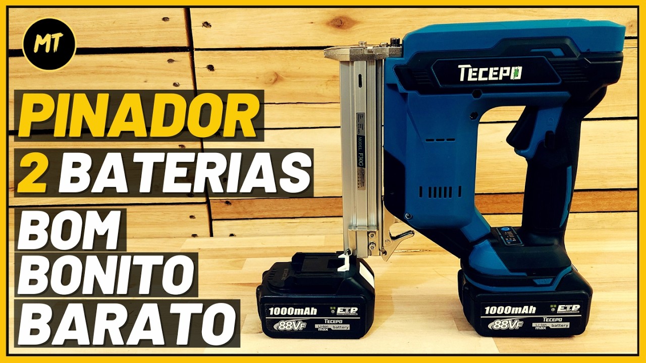 NÃO ACREDITEI nesse Pinador a Bateria Tecepo com 2 Baterias e Maleta por MENOS de R$500!
