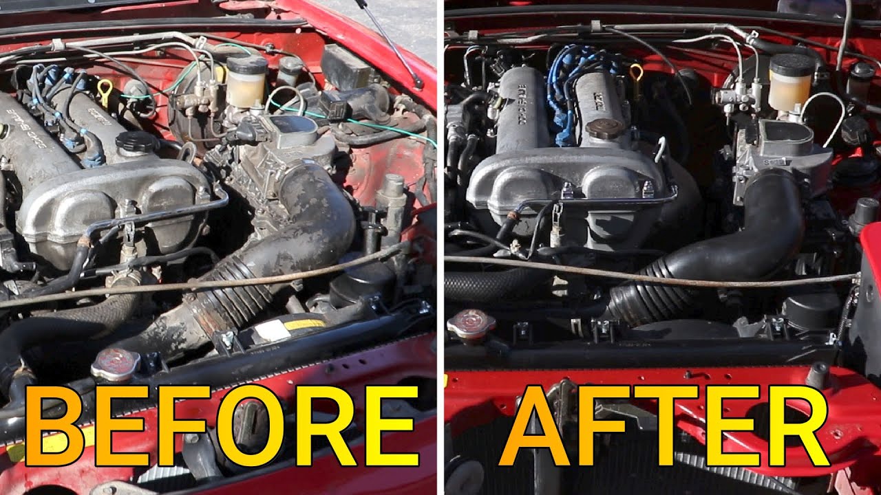 SHOULD YOU PRESSURE WASH YOUR CAR’S ENGINE BAY?! PROJECT MIATA EP.4