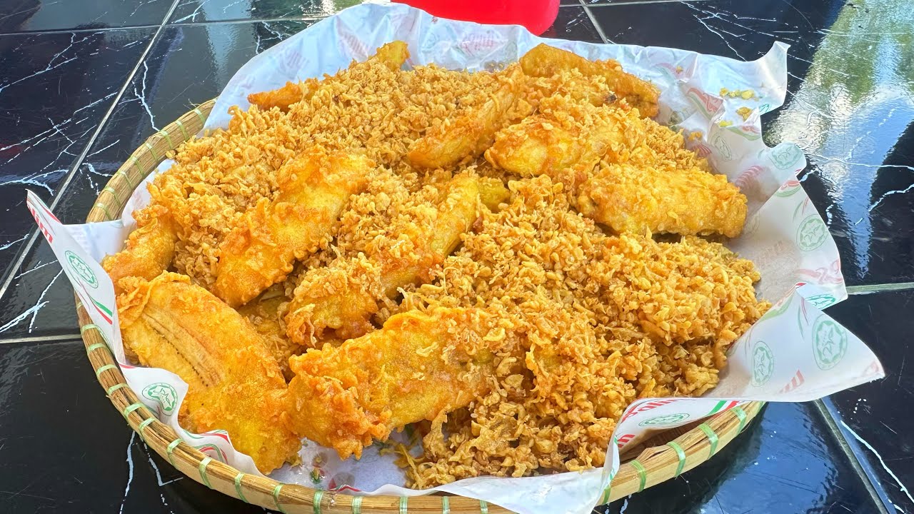 Satu Jenis Tepung Sahaja Boleh Buatkan Pisang Goreng Rangup Sampai Esok | CUBALAH!!!