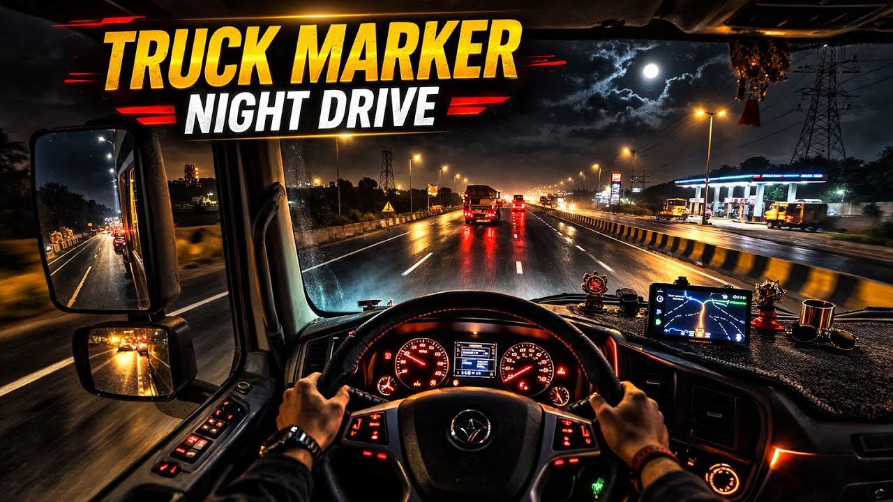 truck simulator big rigs night game play For safeer simulator 