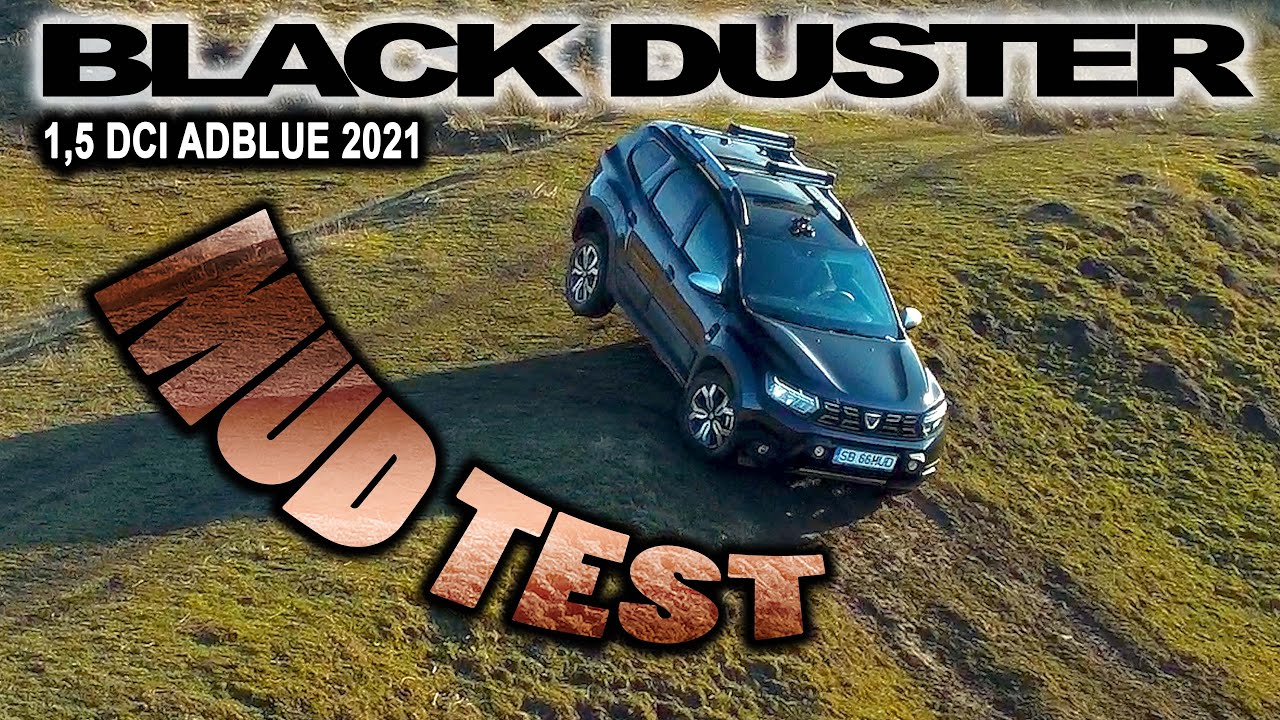 Dacia Duster 2021 Test on a muddy motocross track.