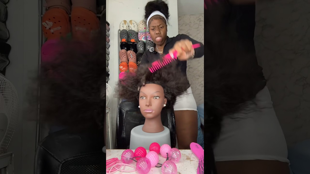 Vickey Cathey helps student at school with her Nappy hair😱 #shorts