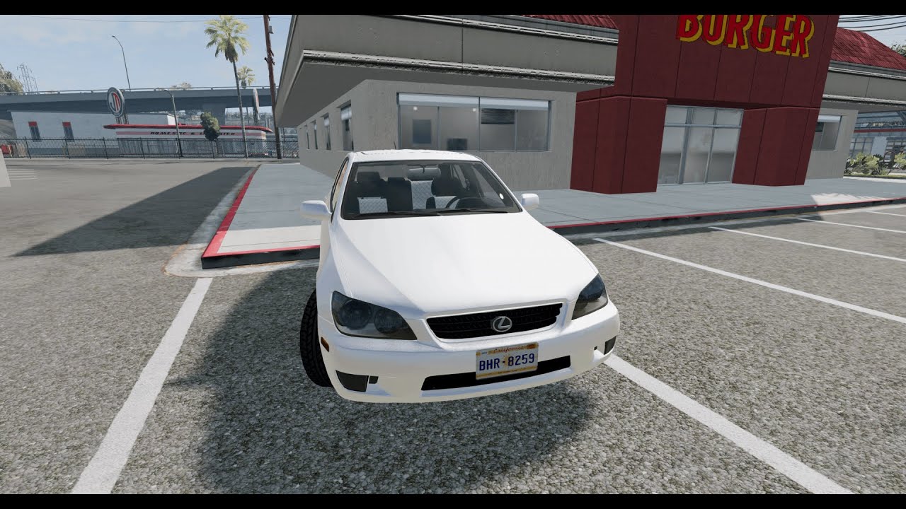 Driving Tuned Lexus IS300 In Beamng Drive