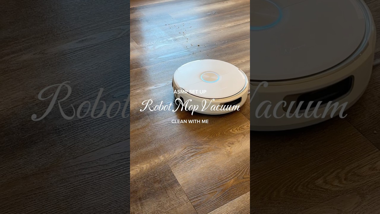 New Home Robot Mop Vacuum Set Up #robotvacuummop #cleanwithme #asmrcleaning