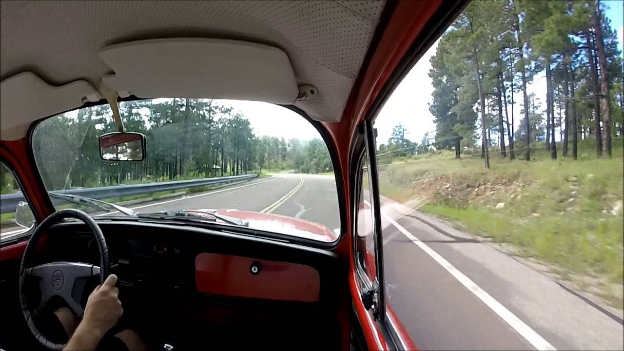GoPro Hero3 driving video in 1972 VW Super Beetle Bug for sale