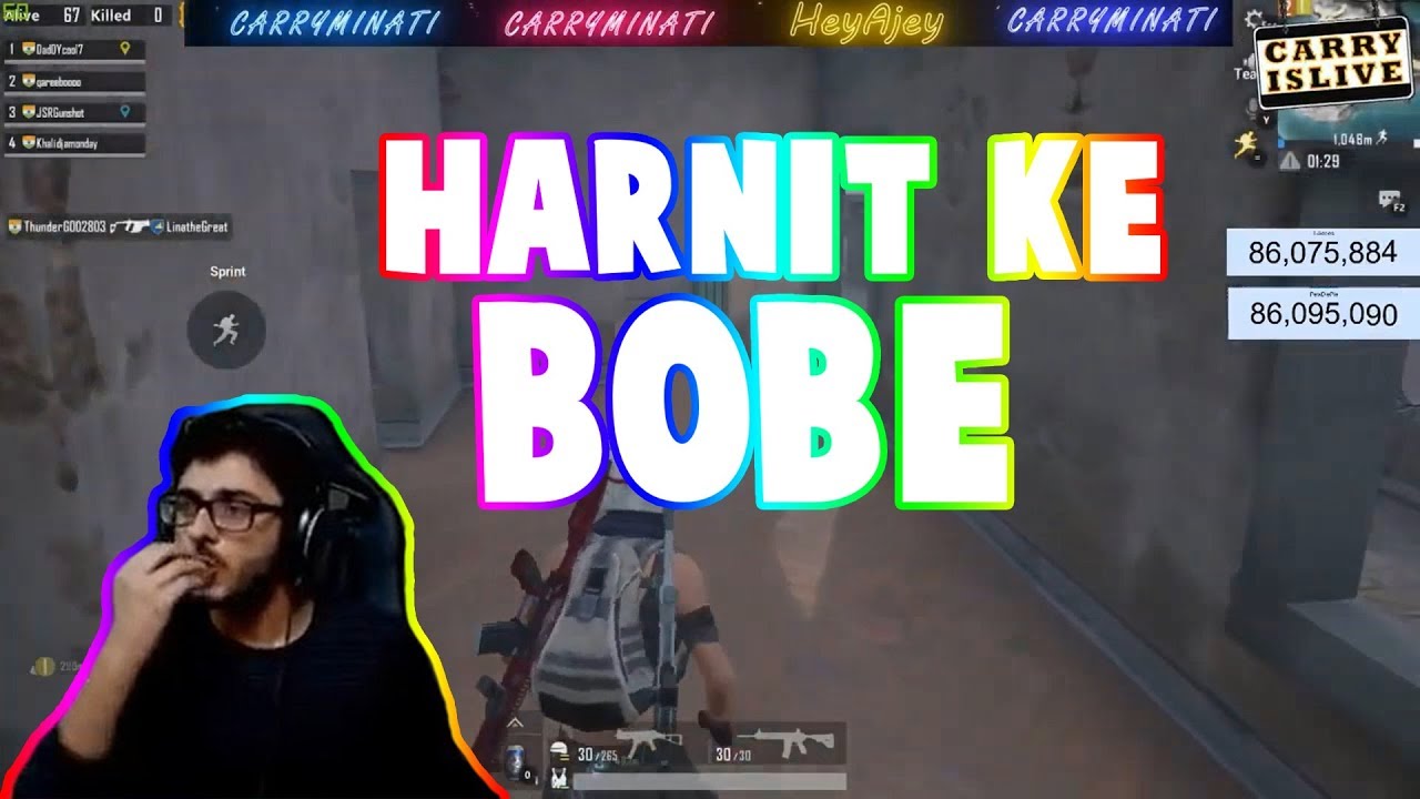 everyone roasting harnit | carryislive | pubg mobile highlights