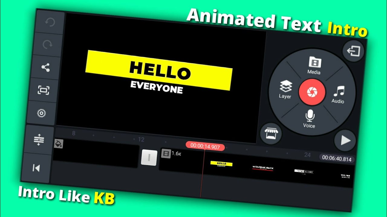 Animated Text Intro🔥|| Typography Intro Using Pixelflow And Kinemaster