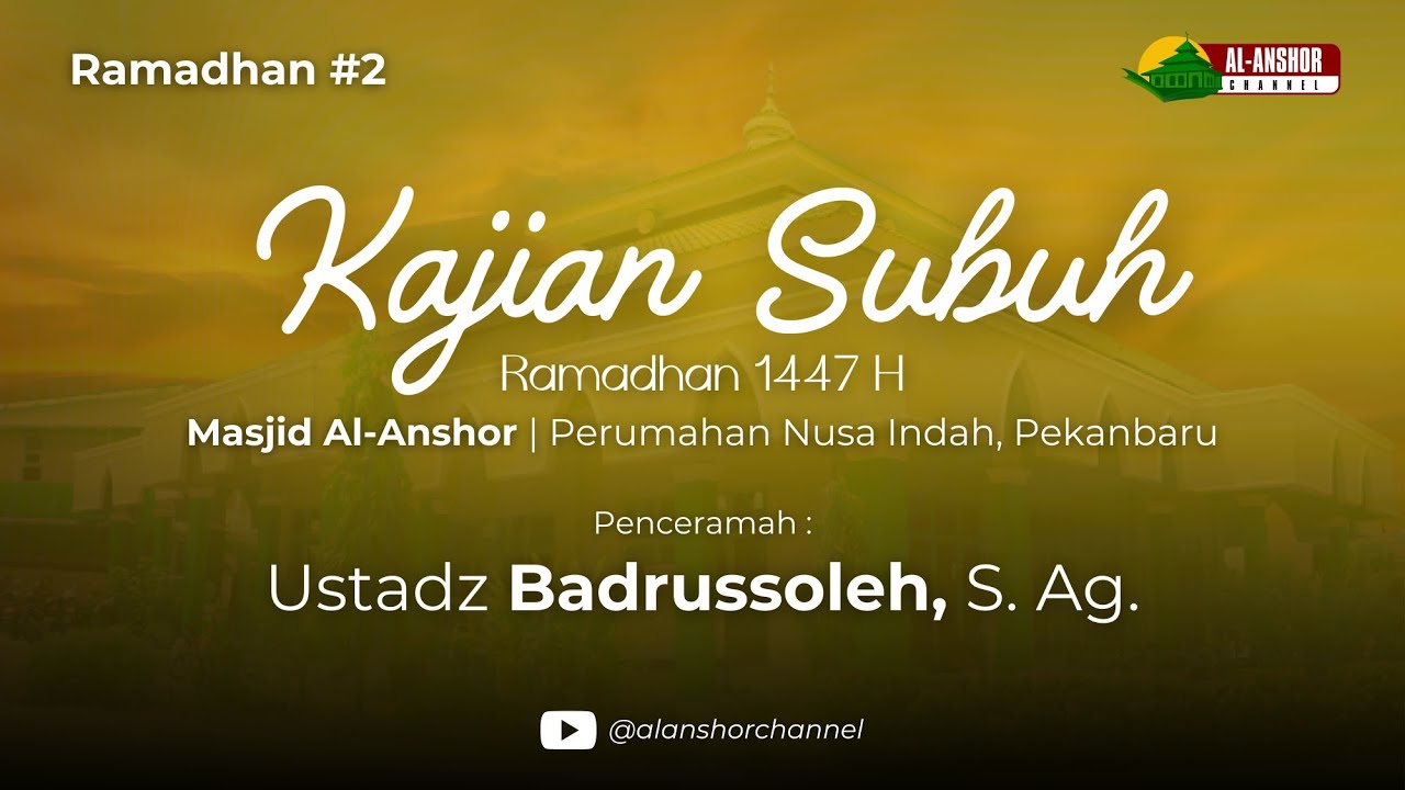PERKARA YANG BERKAITAN DENGAN BERSUCI - USTADZ BADRUS SOLEH