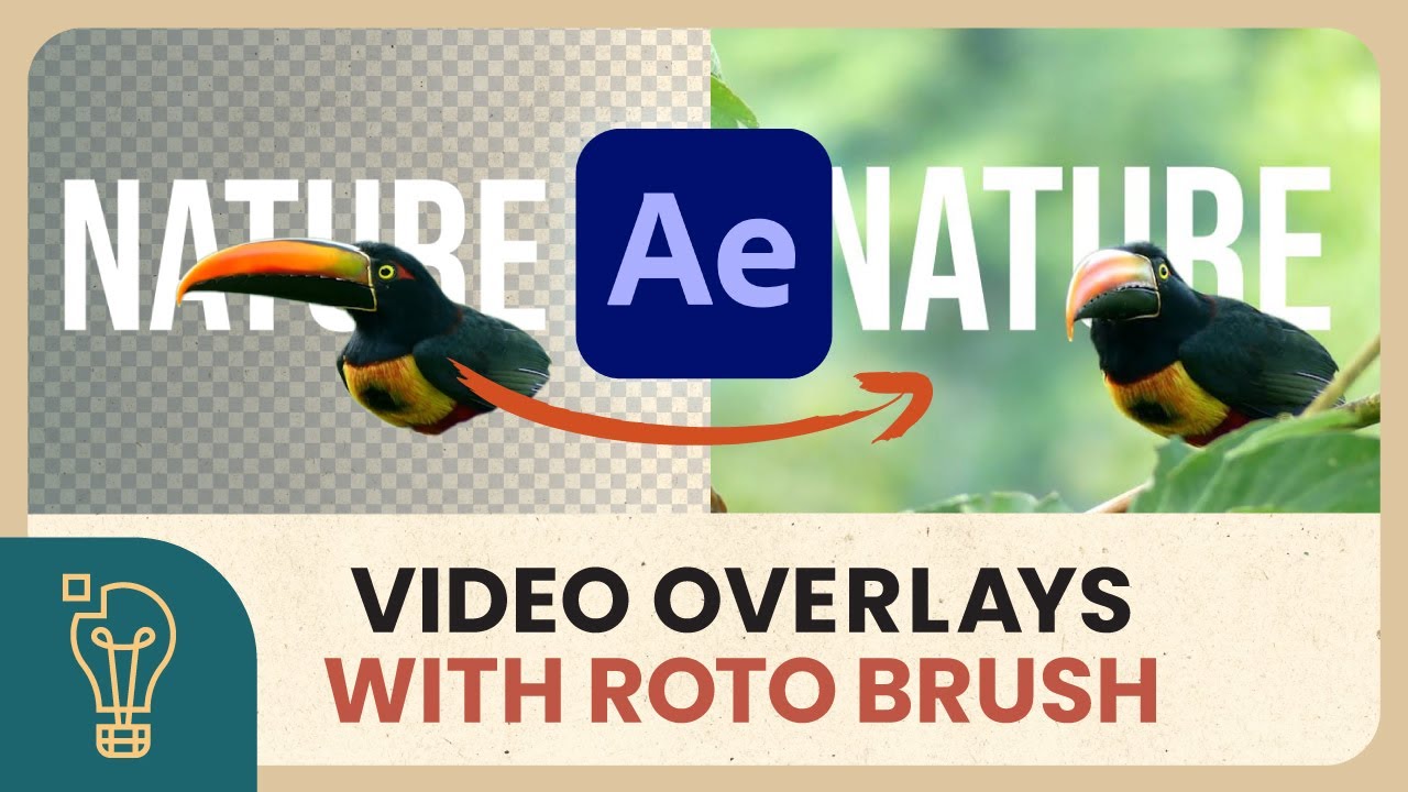How to Create Video Overlays & Masks Using Roto Brush - Adobe After Effects Tutorial