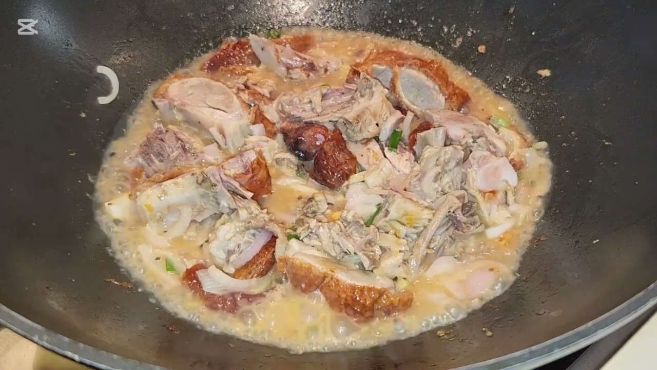 ROASTED DUCK STIR FRY WITH BITTER GOURD(AMPALAYA)