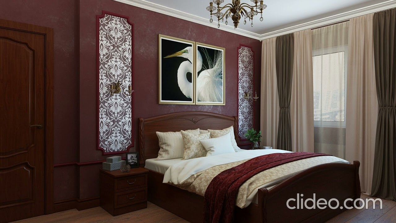 Интерьер в красно-бардовых оттенках * Interior in red and burgundy tones