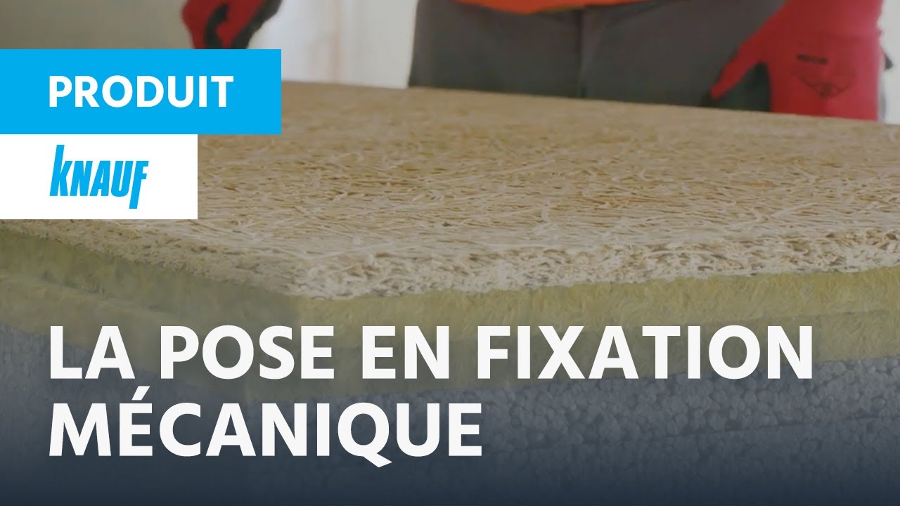 Isolants en sous-face de dalles ► Knauf Fibra pose fixation m&eacute;canique